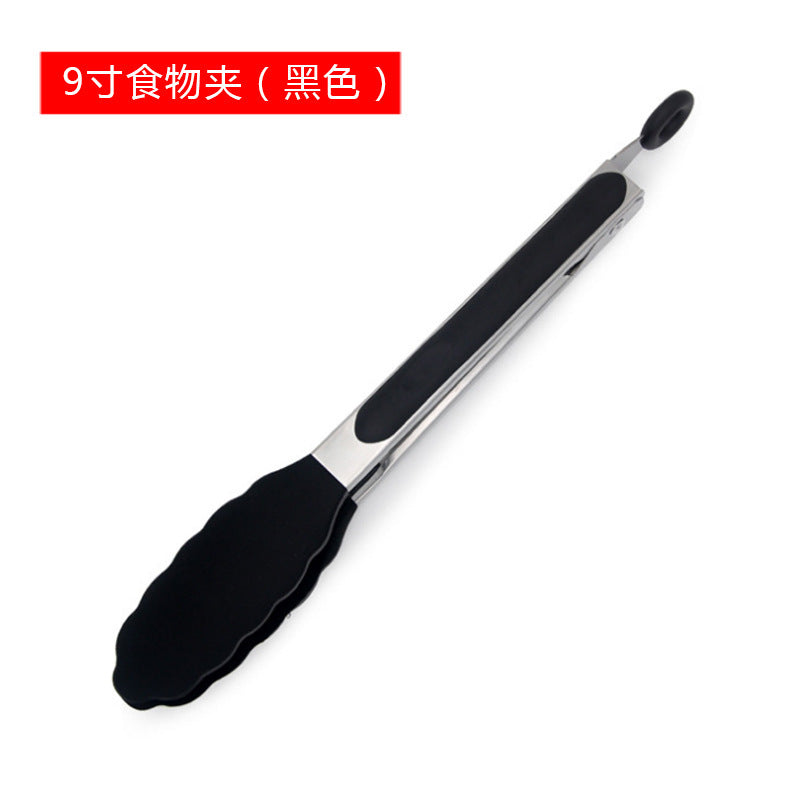 Cross-border spot multi-functional silicone barbecue clip non-slip food clip baking bread clip high temperature resistant kitchen tools