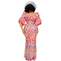 supply of luxury african fashion silm fishtail long dress sequin evening dress european and american women's clothing