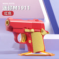Gravity cub 1911 pistol blowback reloading little carrot pistol mini carrot knife d printed decompression toy