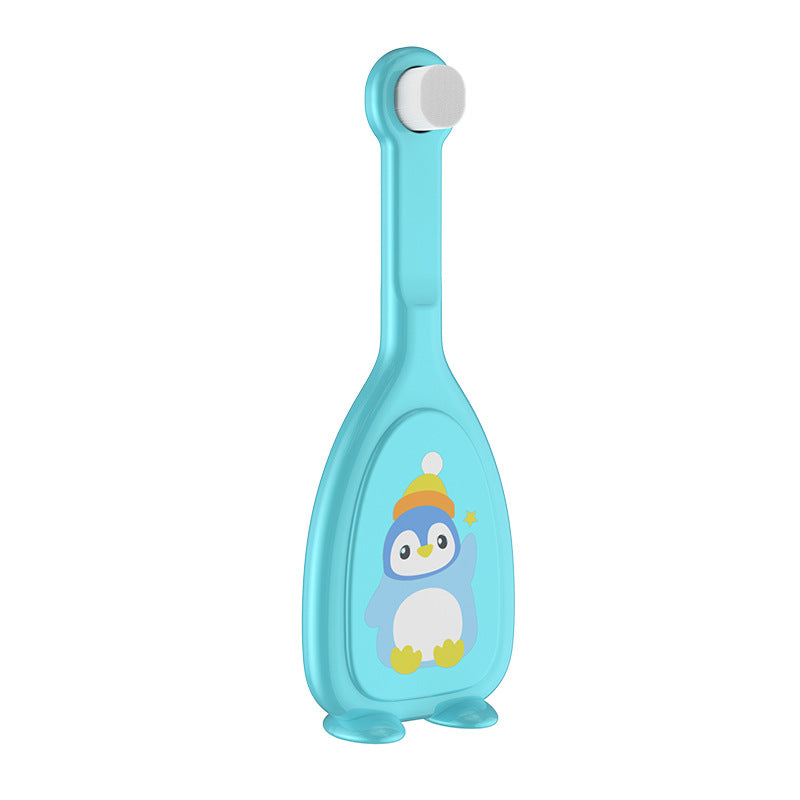 Children's 10,000 hair toothbrush Baby cartoon soft hair toothbrush Baby tooth protection toothbrush Small brush head toothbrush box