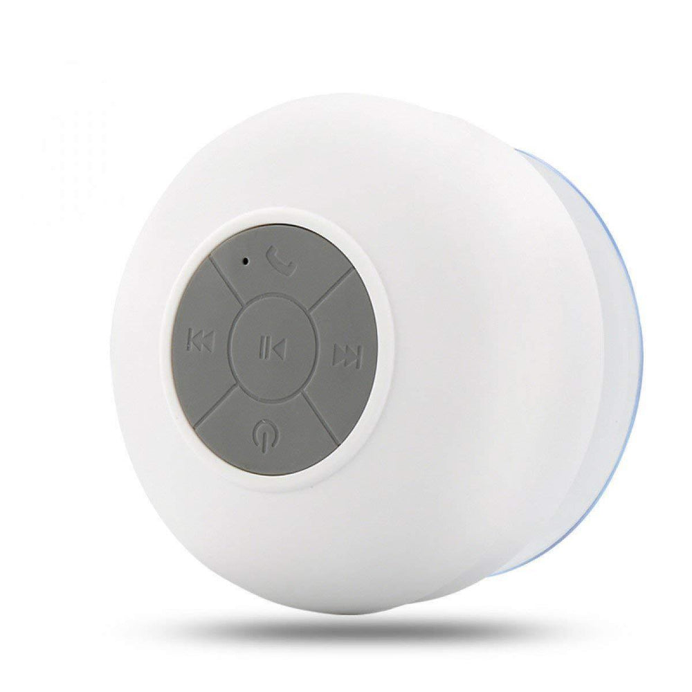 Hot-selling, in-stock wholesale waterproof bluetooth speaker with large suction cup for bathroom use. mini speaker, portable for outdoor use, ideal for export gifts