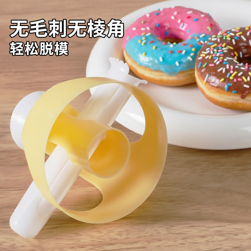 American-style donut mold, plastic hollow bread mold, round cake dough press mold, diy kitchen baking, cross-border e-commerce