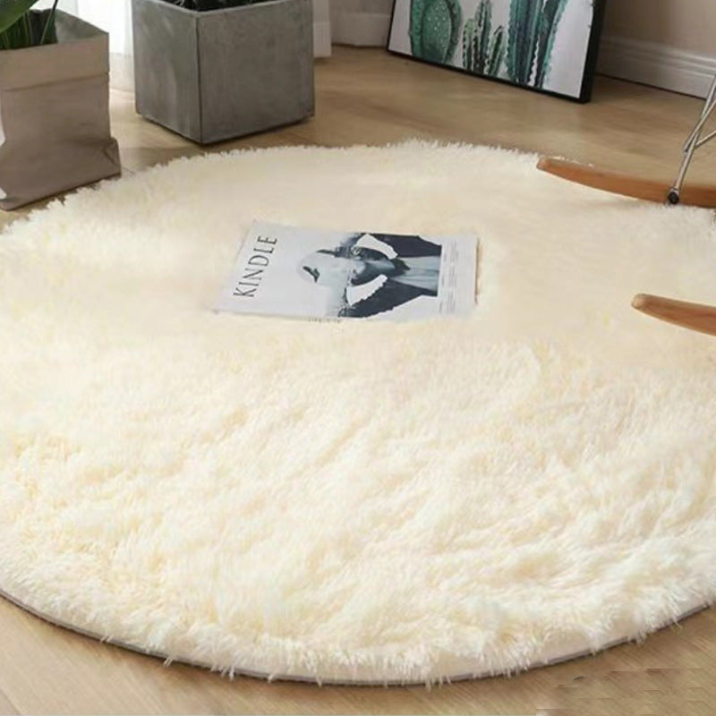 Round silk wool carpet study living room coffee table mat bedroom bedside blanket stuffed hanging basket rocking chair computer chair floor mat