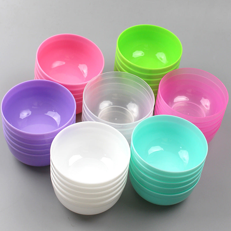 Wholesale facial mask bowls - plastic bowls for spa & beauty, medium size mixing bowls with spatula, mask applicator, stirring stick, mask tools
