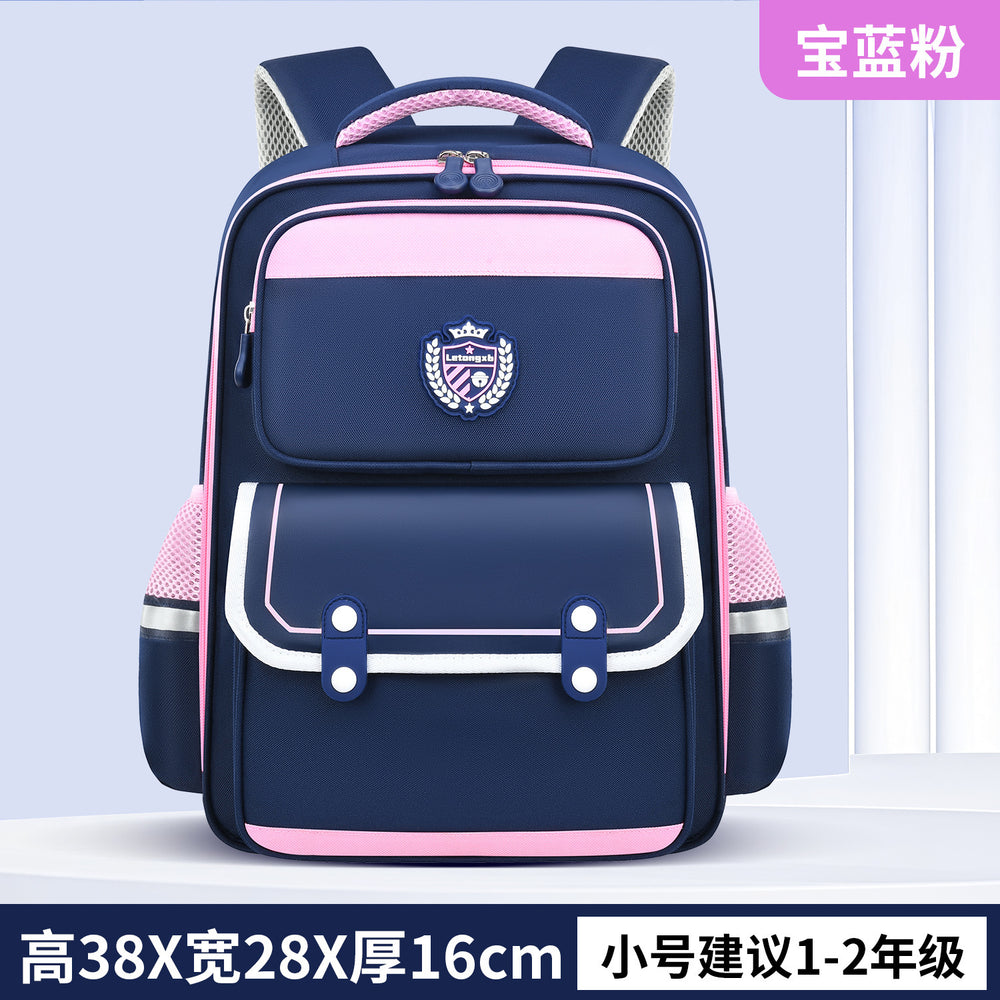 New british style elementary school backpack for girls, grades 1-6, ultra-lightweight, spine-protecting children's backpack - wholesale