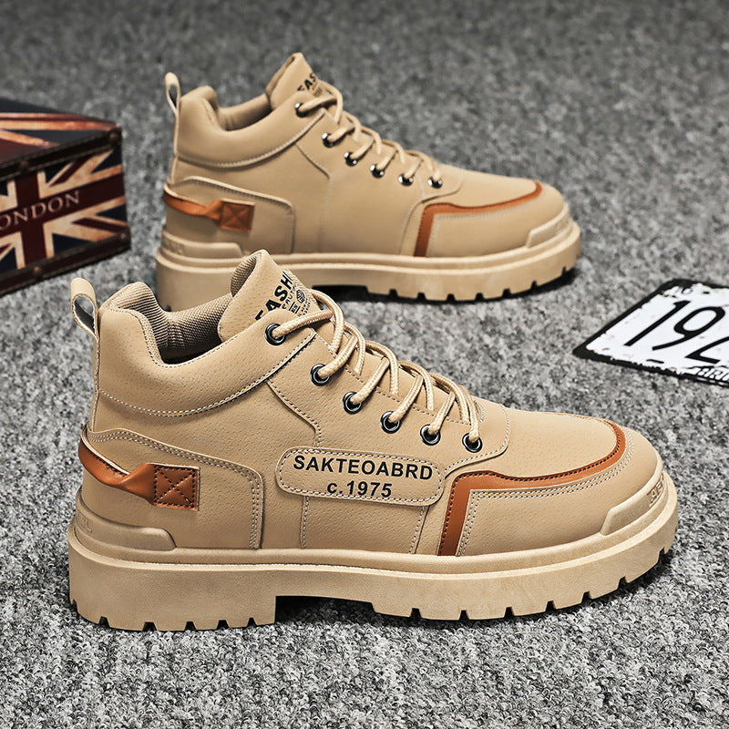 2025 autumn new high-top martin boots men's shoes - athletic, durable, hiking, trendy, and versatile - men's style 8610