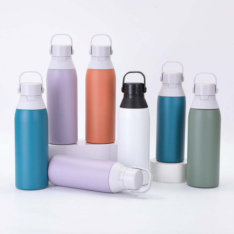 304 stainless steel thermos cup outdoor high-looking large-capacity space kettle portable handle sports water kettle