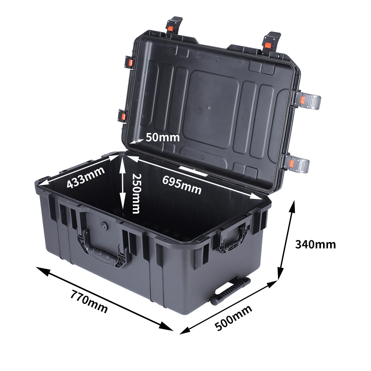 Large trolley case All kinds of high-end equipment accessories Protective box Instrumentation Engineering equipment Storage box Suitcase