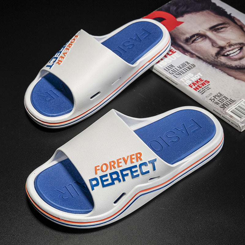 2024 new men's athletic sandals & slippers - summer fashion, outdoor wear, one-strap, thick-soled, home anti-slip indoor slippers for men