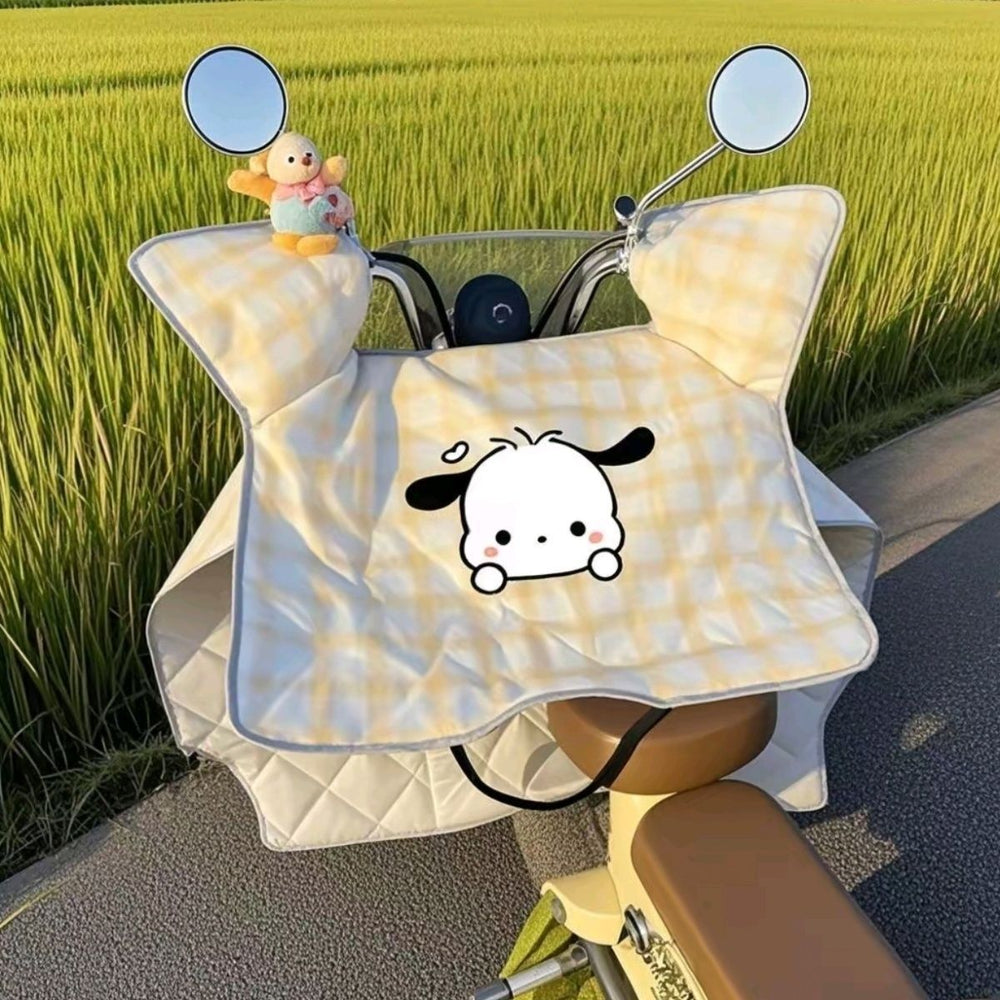 Electric vehicle windshield, waterproof, rainproof, summer sun protection, windproof battery sunshade, motorcycle spring and autumn heat insulation, summer thin model