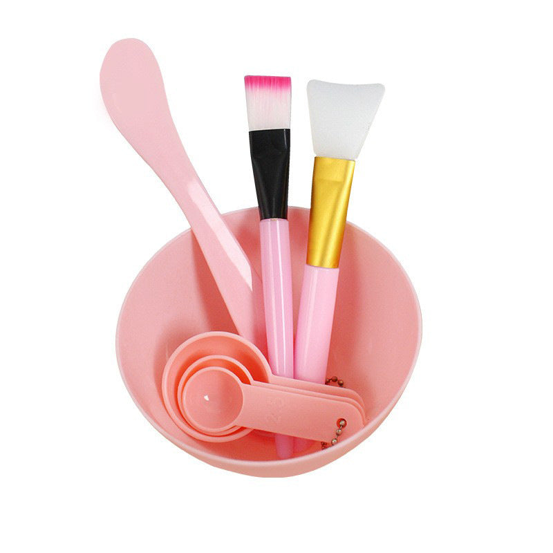 7-piece mask mixing kit: beauty mask application tools - includes mask bowl, mixing spatula, mask brush, and silicone applicator