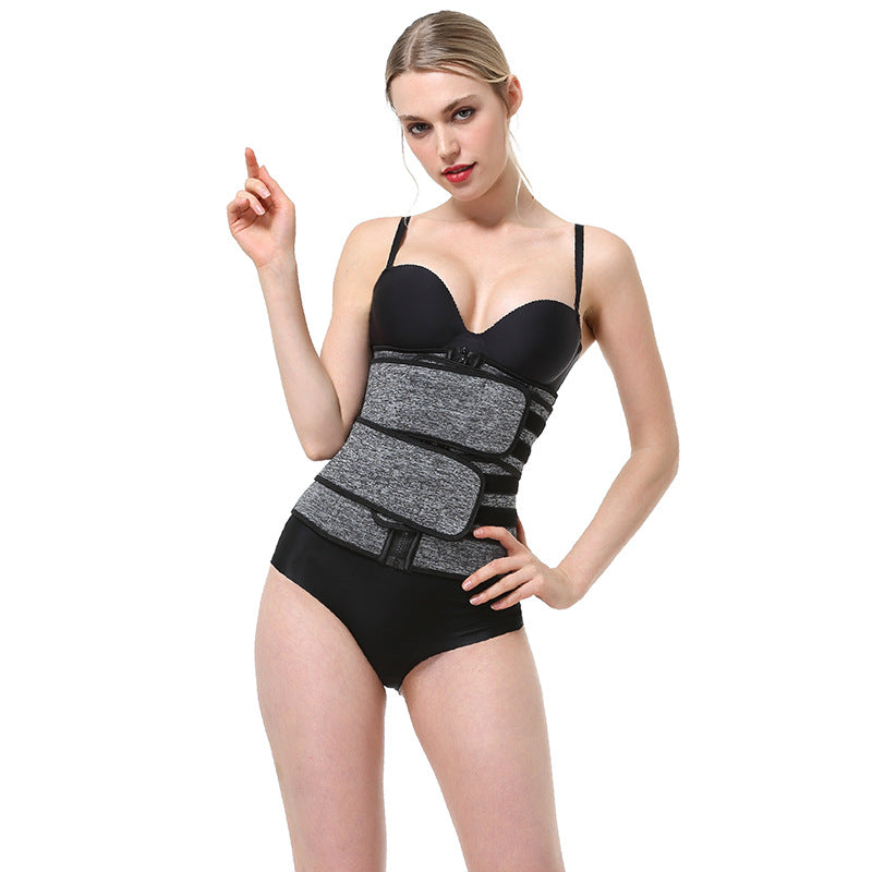 European and american style sweat-inducing workout waist trainer - tummy control, back support, and hot shaper neoprene shapewear for women