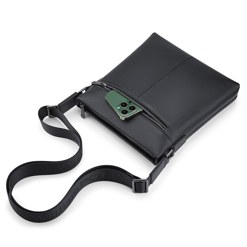 Emperor Paul Leather Men's Bag 2023 New Fashion Shoulder Crossbody Bag Business Casual Cowhide Backpack