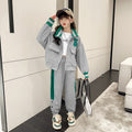 Girls' spring/autumn sweatshirt  set - stylish and trendy casual outfit for big girls and kids - autumn fashion