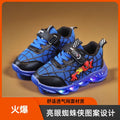spring/autumn new children's light-up sneakers: boys' luminous casual shoes, girls' cartoon light-up shoes for mid-to-large children