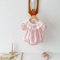 Baby short-sleeve romper - lightweight summer style, adorable outfit for little girls, super cute bodysuit, princess dress, summer clothing