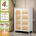 White 4-layer [length 120*width 32*height 156cm] comes with wheels*4+hooks*3