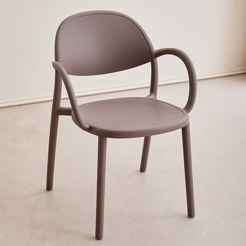 Scandinavianthickened plastic chairfor home negotiation dining chair dining table stool plastic backrest armrest table chair high backrest