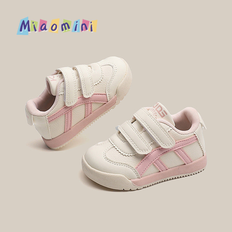 Kids' argan shoes  spring/autumn new korean style children's leather single shoes casual running shoes baby sneakers