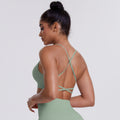 New cloud-feel yoga top: criss-cross back yoga bra tank top - breathable, quick-drying fitness sports bra for women