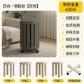 plastic stacking stool - heavy duty round stool, 4-in-1 combination set for home storage, can be used as a dining chair or low stool