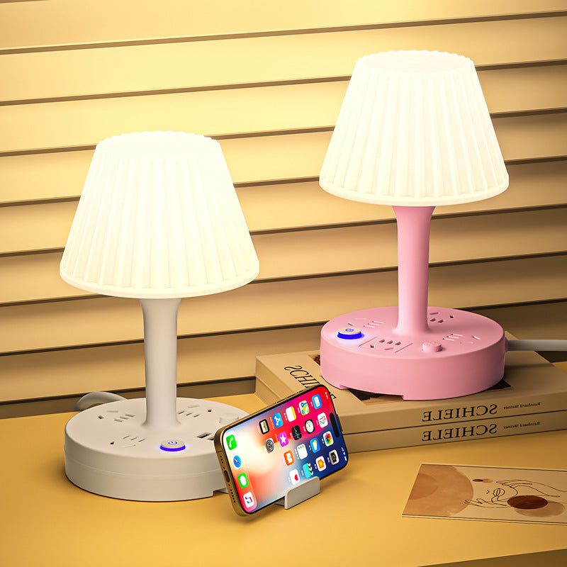 For home bedside table lamp master bedroom classy sense of accessible luxury night light baby feeding eye protection usb sleep light socket
