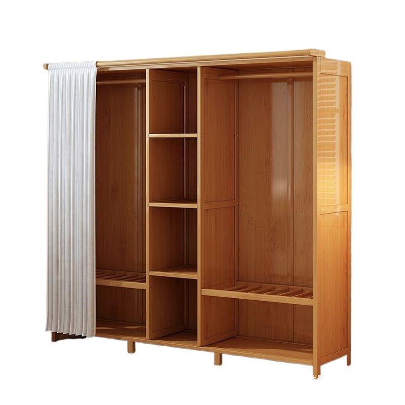 Nanzhu cloth wardrobe rental room simple wardrobe bedroom for home dustproof hanging wardrobe storage cabinet foldable storage