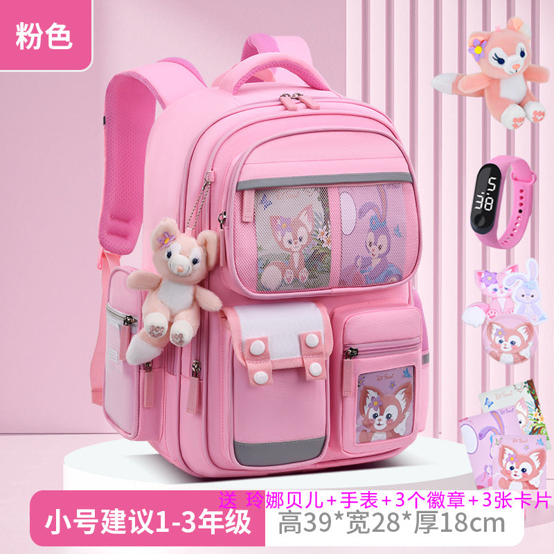 2026 new children's backpack for boys, elementary school grades 1-6, boys' and girls' spine-protecting, weight-reducing double shoulder bag