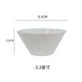 Restaurant hotel for home ceramic rice bowl dipping bowl scandinavian pure whitestylish ceramic soup bowl dessert tall bowl
