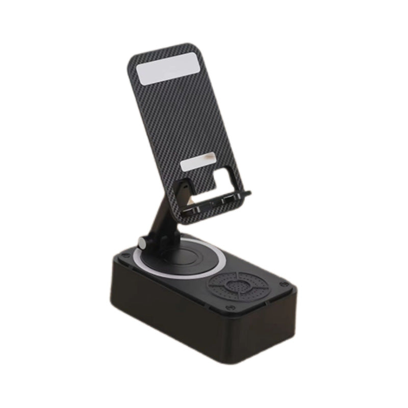 098 hot-selling desktop speaker stand - 3-in-1 phone holder, rechargeable rotating phone stand, multifunctional model