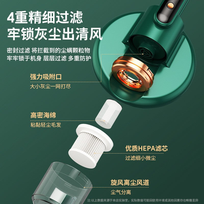 small household mite remover wireless charging bed vacuum cleaner handheld ultraviolet sterilizer mite remover