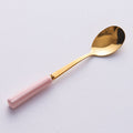 Pink gold spoon