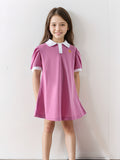 Girls' summer dresses, children's clothing, princess dresses, big kids' polo dresses, girls' summer outfits