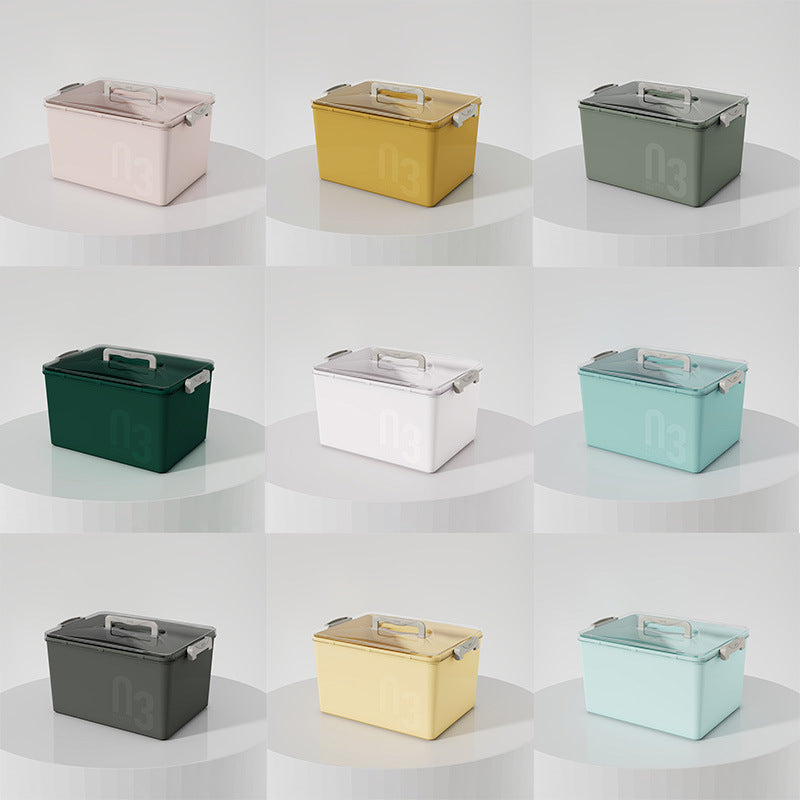 Customizable 43 colors optional storage box household plastic PET finishing box snacks clothes storage box