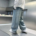 Boys' new autumn denim pants  - spring/autumn kids' pants, loose-fit, stylish boys' trousers for mid-to-large children