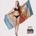 Factory wholesale full-page printed sand-free beach towel, soft, absorbent, quick-drying, mesh bag packaging, advertising cheerleading bath towel