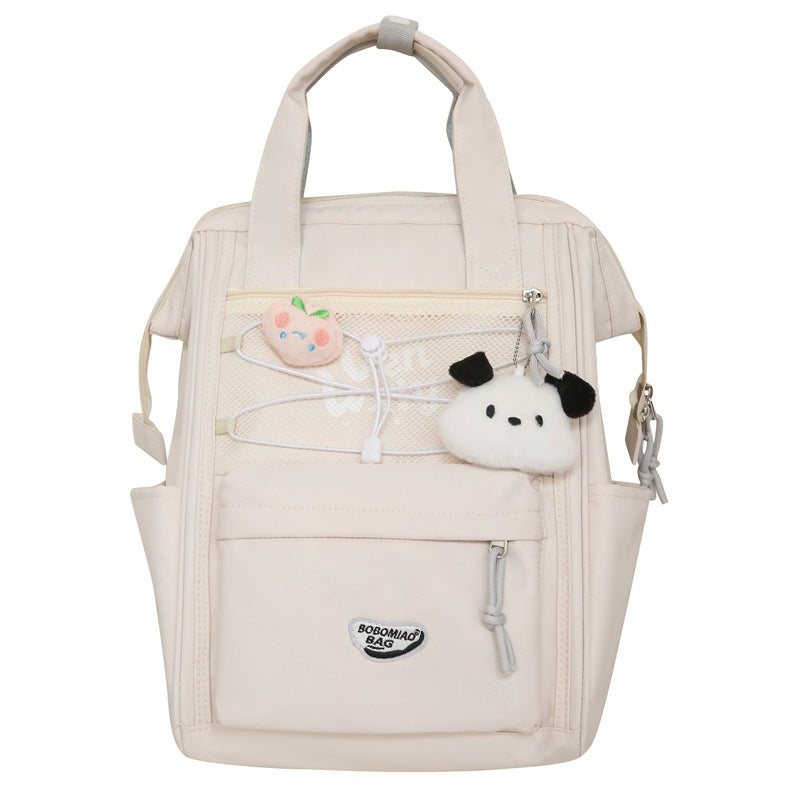 School bag Female college student Junior high school student Large capacity backpack Simple computer backpack Women's fashion casual bag