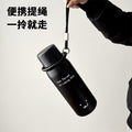 Smiling face double drink thermos cup for girls, good-looking bowl lid, student straw cup, large capacity water cup, wholesale personalized logo