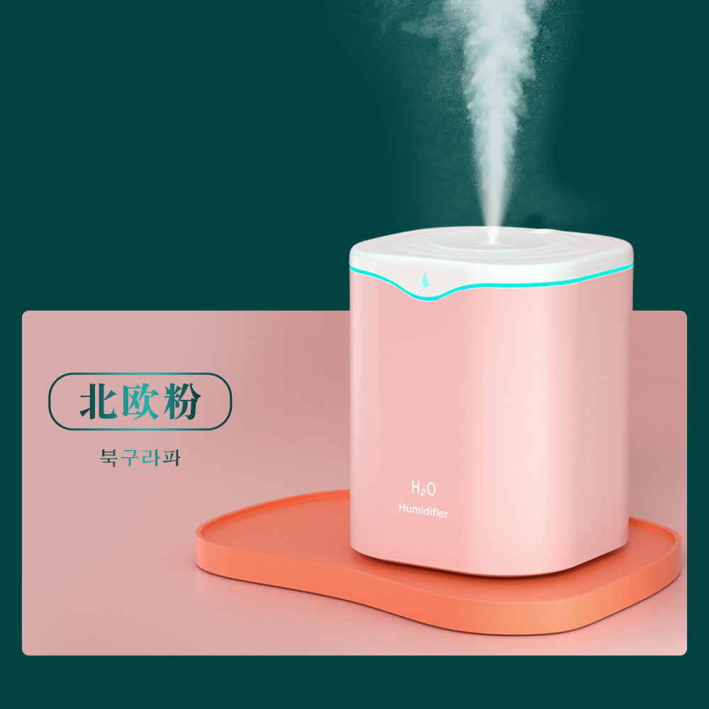 2l dual-spray humidifier, usb large capacity home bedroom office desktop silent water drop humidifier
