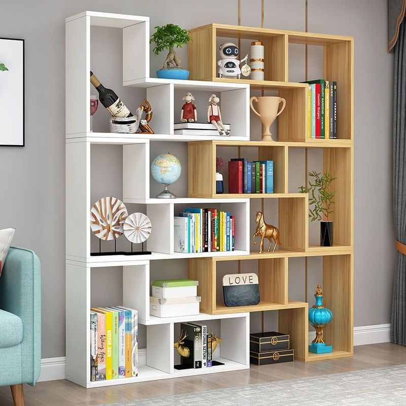 Free shipping casual combination bookshelf bookcase creative corner bedroom floor-standing simple storage rack partition display rack entrance