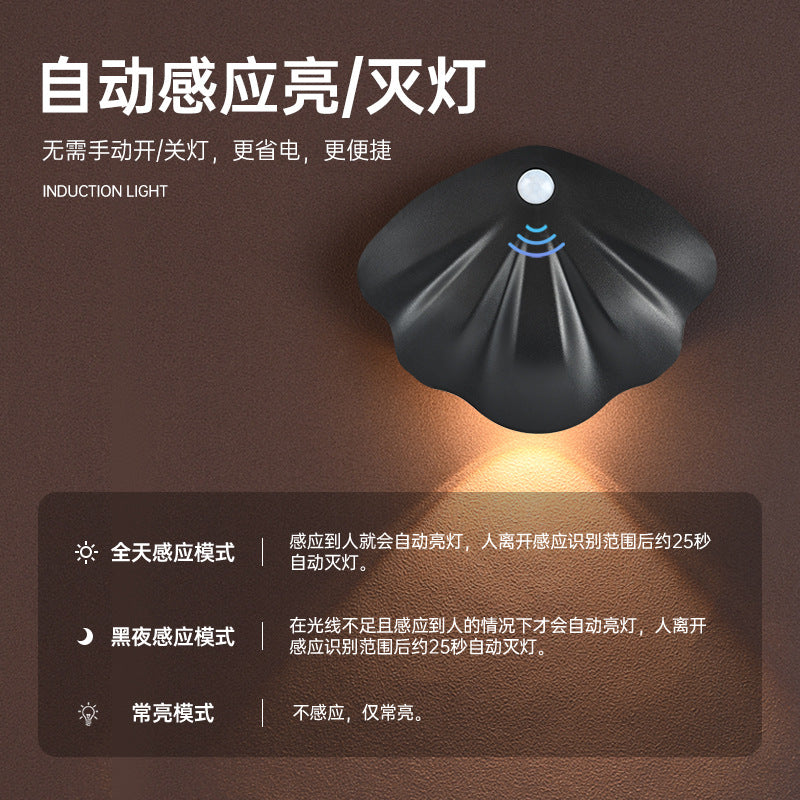 new magnetic wireless indoor wall light doorplate light smart led rechargeable human body induction night light