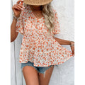 european and american cross-border trade printed top - short sleeve summer style