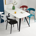 Plastic backrest chair horn chair pp casual coffee chair scandinavian style milk tea shop cafe dining chair armrest commercial