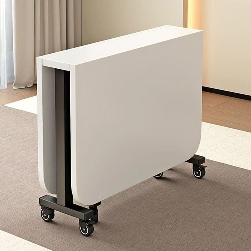 Foldable dining table, thickened rectangular desk, small apartment-friendly, no assembly required, portable, multi-functional, dual-purpose, easy-to-assemble table