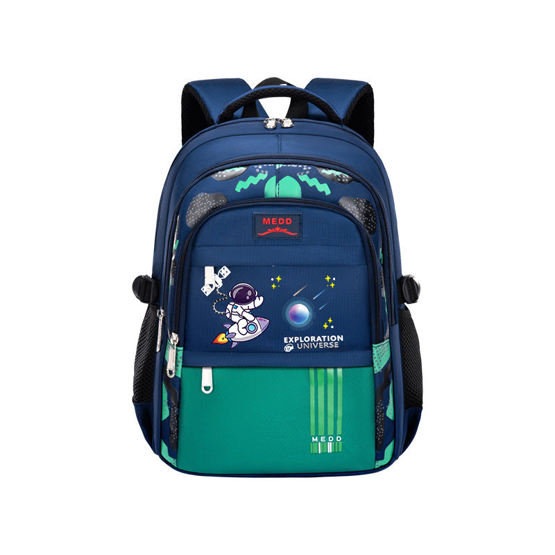 New primary school schoolbag boys 1-3-6 grade trend lightweight burden reduction ridge protection large capacity children's schoolbag wholesale