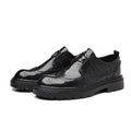 Men's genuine leather shoes - new trendy fashion business loafers - slip-on casual leather shoes