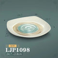 New gold inlaid with jade ljp1098