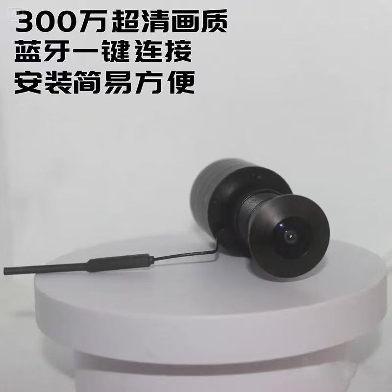 3mp 2k hd smart door viewer camera with dual-band bluetooth, wi-fi connectivity, and new black design