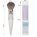 Transparent conical 5in1 portable brush-milk white+paper card/wordless pvc packaging
