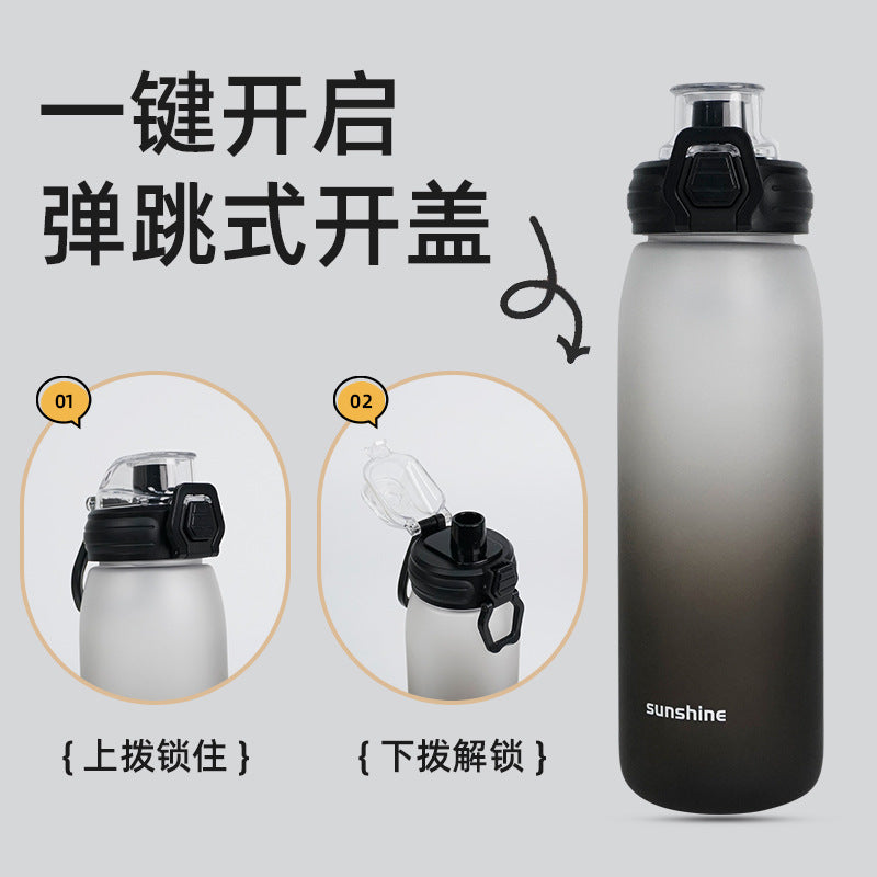 Carefully selected portable direct drinking plastic cups, high-end souvenirs, plastic water cups, spring caps, sealed and leak-proof sports water cups